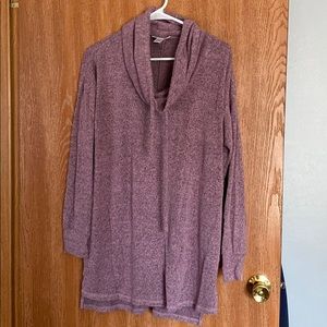 Oversized Light Purple/Black Maternity Sweater